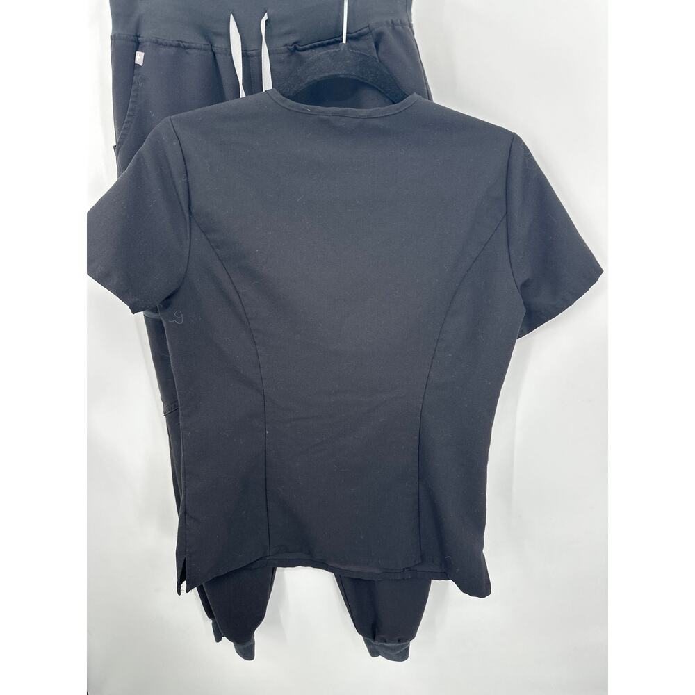 FIGS set Catarina One pocket top & Zamora Jogger Bottoms Black Size Small - Picture 4 of 8